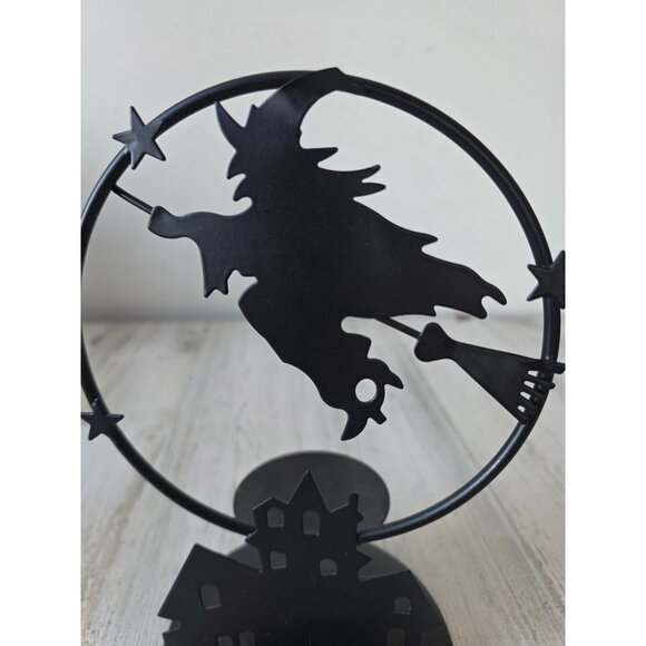 Joelson metal witch haunted house candle holder votive Halloween decor sky - Picture 2 of 9